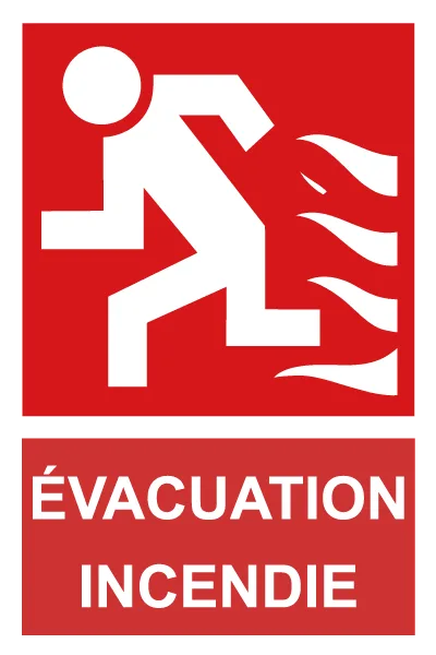 Pictogramme évacuation incendie